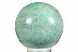 Chatoyant, Polished Amazonite Sphere - Madagascar #260928-1